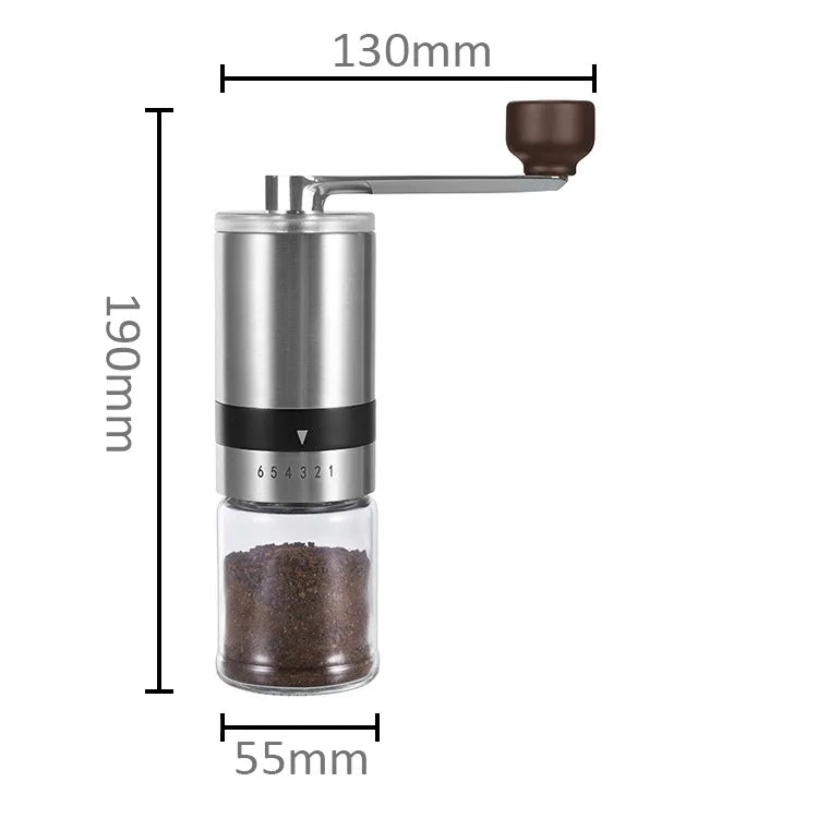 IF-Designed Compact Portable Manual Hand-Crank Coffee Grinder for Home Use Camping Outdoor Activities