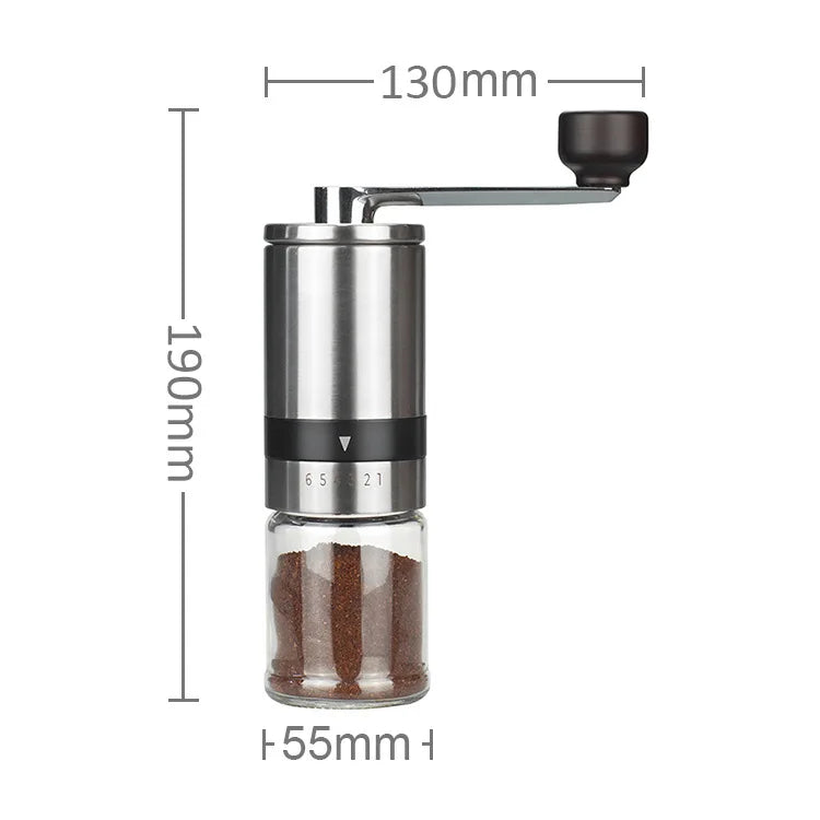 IF-Designed Compact Portable Manual Hand-Crank Coffee Grinder for Home Use Camping Outdoor Activities