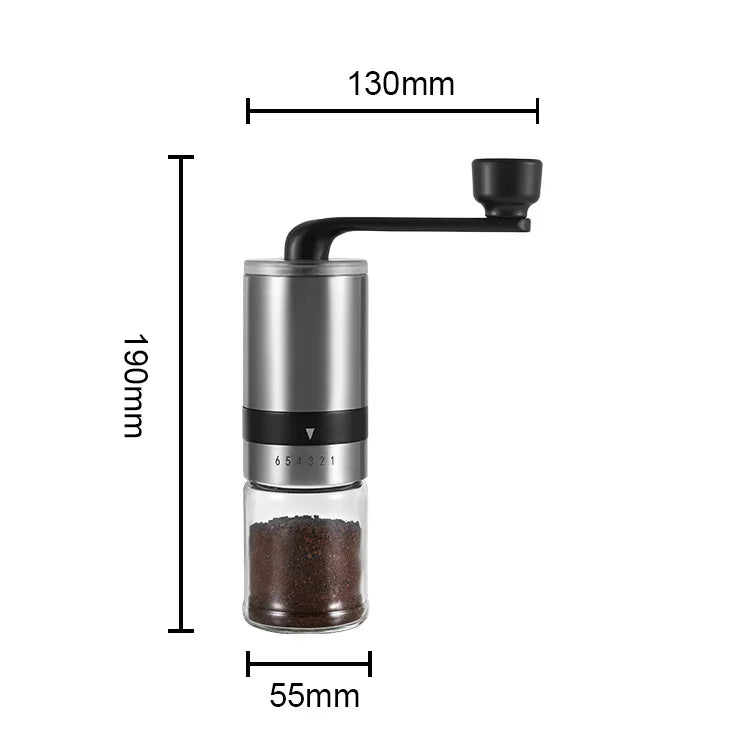 IF-Designed Compact Portable Manual Hand-Crank Coffee Grinder for Home Use Camping Outdoor Activities