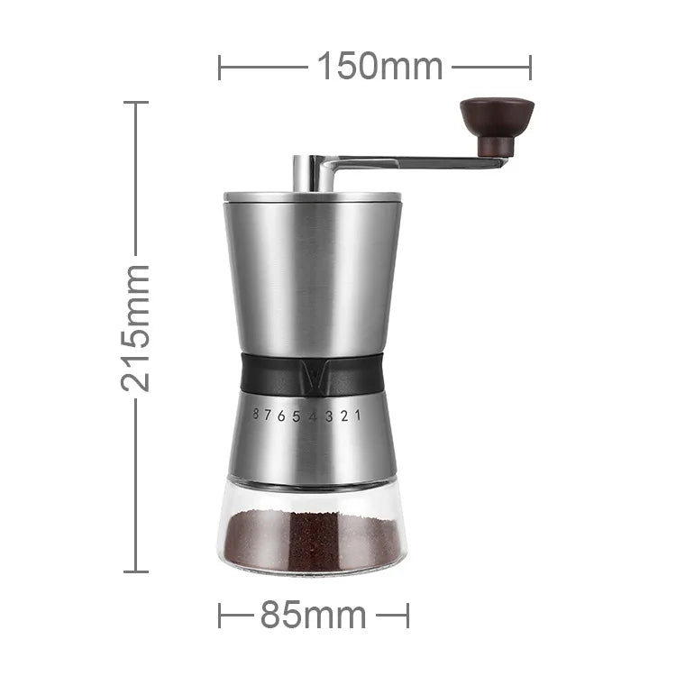 IF-Designed Compact Portable Manual Hand-Crank Coffee Grinder for Home Use Camping Outdoor Activities