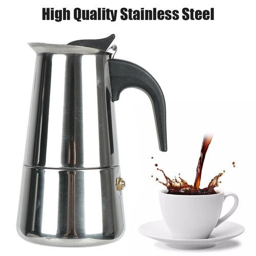 Paslanmaz Çelik Moka Pot | Retro's Coffee Co.
